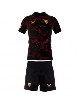 Sevilla Ausweichtrikot für Kinder 2024-25 Kurzarm (+ Kurze Hosen)